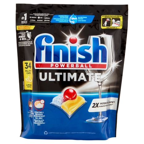 Finish Ultimate Limone pastiglie lavastoviglie 34 lavaggi 438,6 g